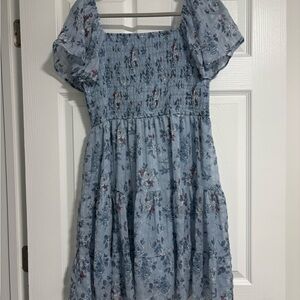 Floral Blue Dress